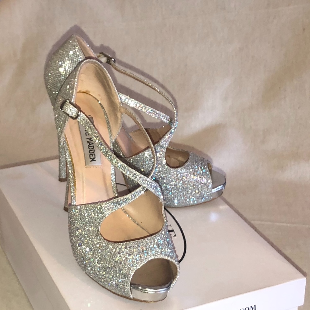 Silver Steve Madden Heels